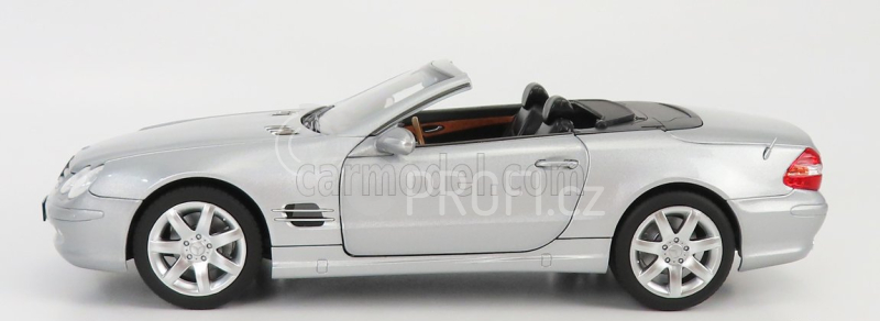 Norev Mercedes benz Sl-class Sl500 (r230) Cabriolet 2003 1:18 Silver