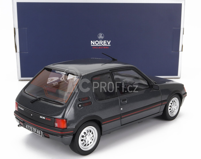 Norev Peugeot 205 1.6 Gti 1988 1:18 Grafitová Šedá