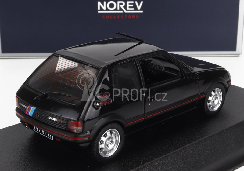 Norev Peugeot 205 1.9 Gti 1992 - With Pts Decals 1:43 Black