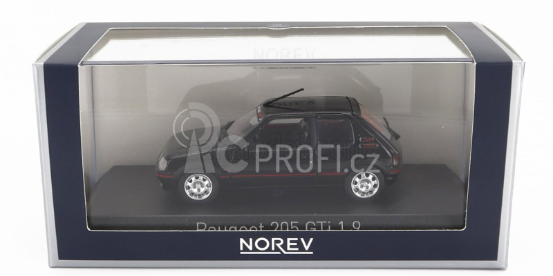 Norev Peugeot 205 1.9 Gti 1992 - With Pts Decals 1:43 Black