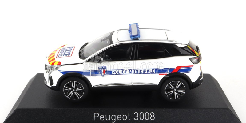 Norev Peugeot 3008 Police Municipale 2023 1:43 Bílá Modrá Červená Žlutá