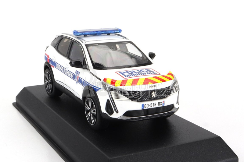 Norev Peugeot 3008 Police Municipale 2023 1:43 Bílá Modrá Červená Žlutá