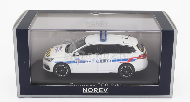 Norev Peugeot 308 Sw Station Wagon Police Municipale 2018 1:43 Bílá
