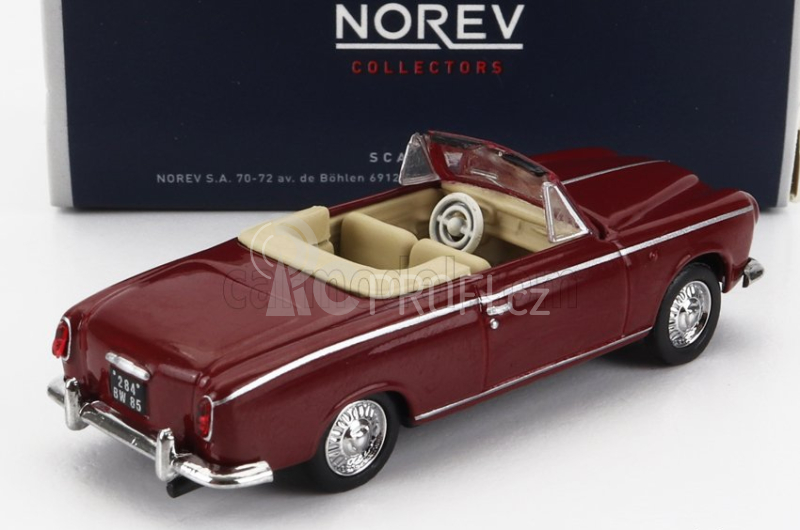 Norev Peugeot 403 Cabriolet Open 1957 1:87 Red