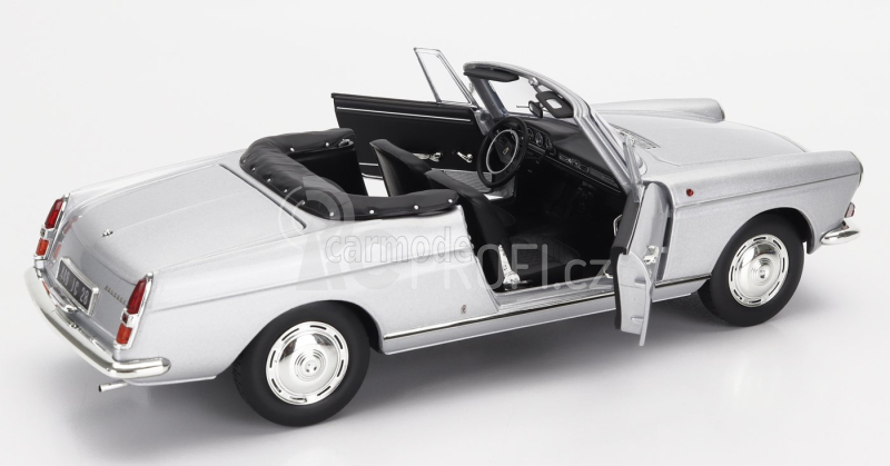 Norev Peugeot 404 Cabriolet 1967 1:18 Silver