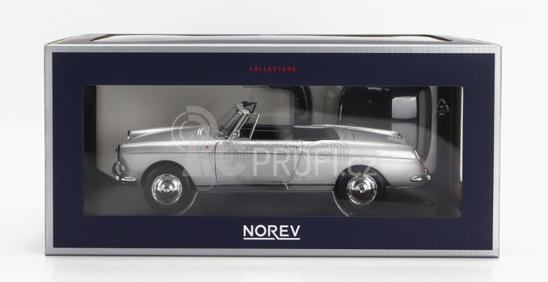 Norev Peugeot 404 Cabriolet 1967 1:18 Silver