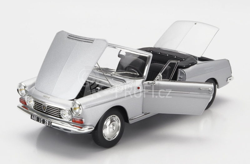 Norev Peugeot 404 Cabriolet 1967 1:18 Silver