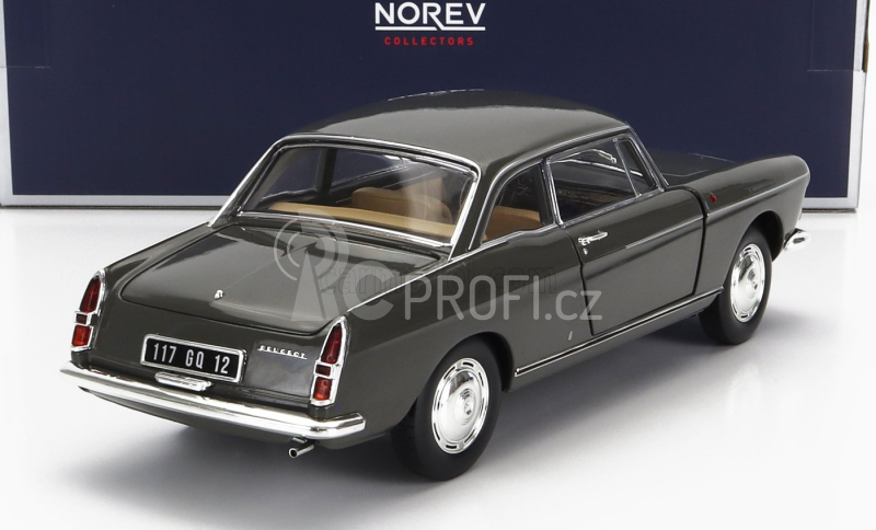 Norev Peugeot 404 Coupe 1967 1:18 Grafitová Šedá