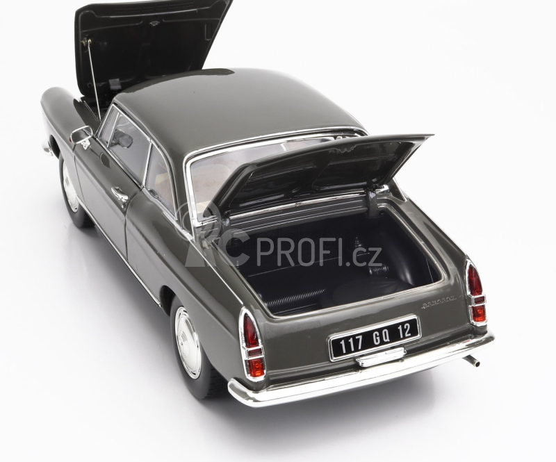 Norev Peugeot 404 Coupe 1967 1:18 Grafitová Šedá