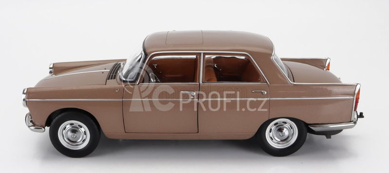 Norev Peugeot 404 With Caravan Roulotte Henon 1965 1:18 Brown Met