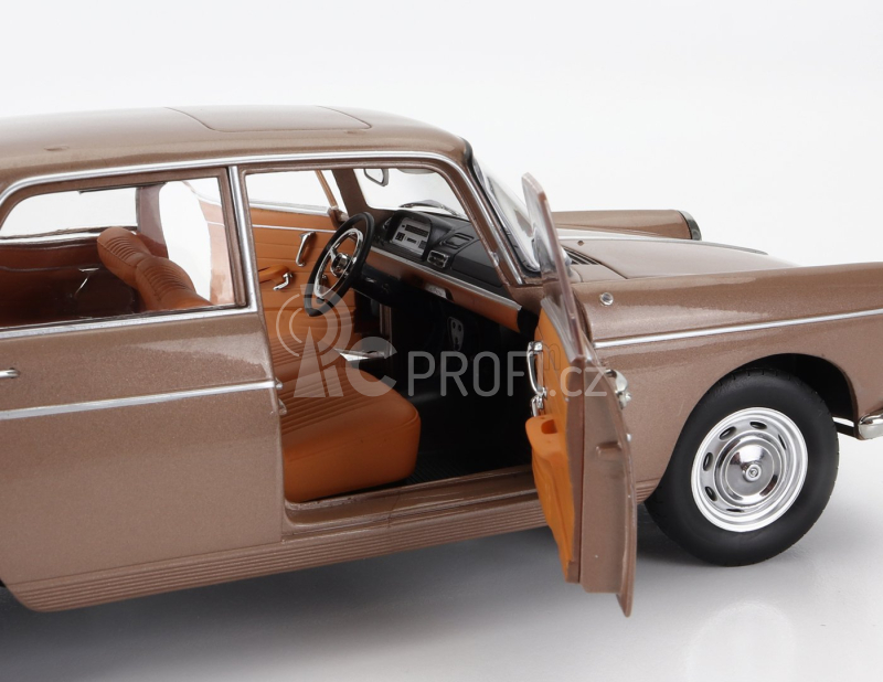 Norev Peugeot 404 With Caravan Roulotte Henon 1965 1:18 Brown Met