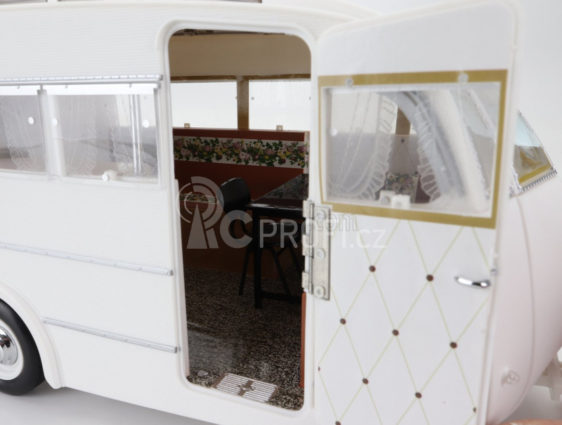 Norev Peugeot 404 With Caravan Roulotte Henon 1965 1:18 Brown Met