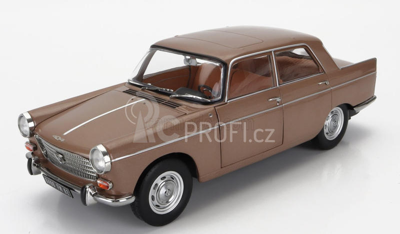 Norev Peugeot 404 With Caravan Roulotte Henon 1965 1:18 Brown Met