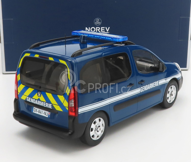 Norev Peugeot Partner Gendarmerie 2018 1:18 Modrá Žlutá