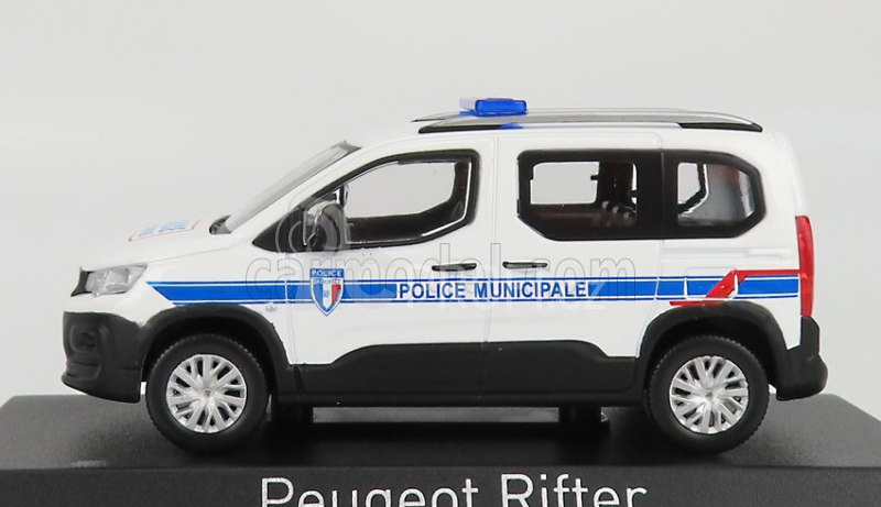 Norev Peugeot Rifter Police Municipale 2019 1:43 Bílá Modrá