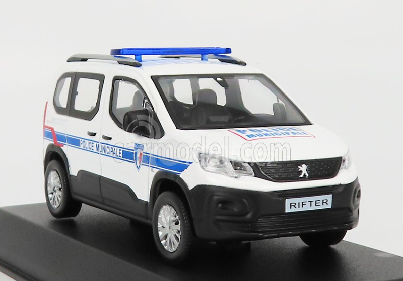 Norev Peugeot Rifter Police Municipale 2019 1:43 Bílá Modrá