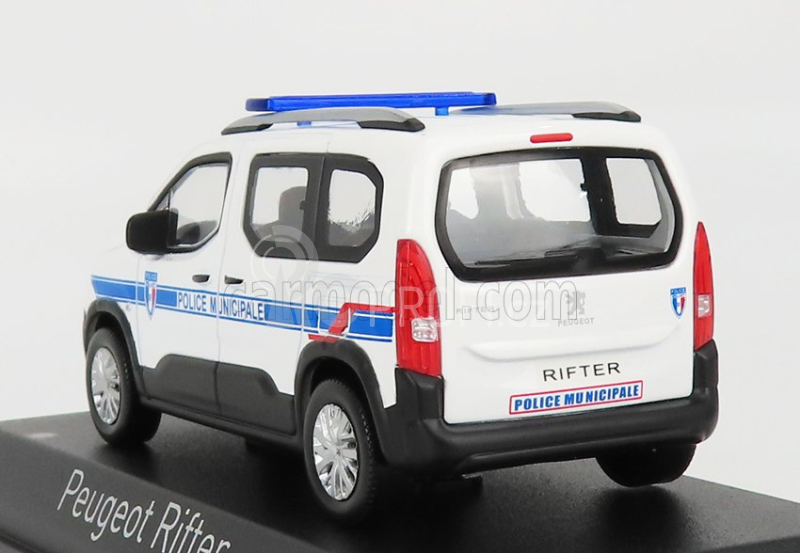 Norev Peugeot Rifter Police Municipale 2019 1:43 Bílá Modrá