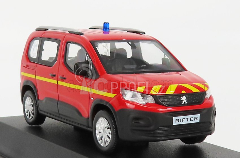 Norev Peugeot Rifter Pompiers 2019 1:43 Červená Žlutá