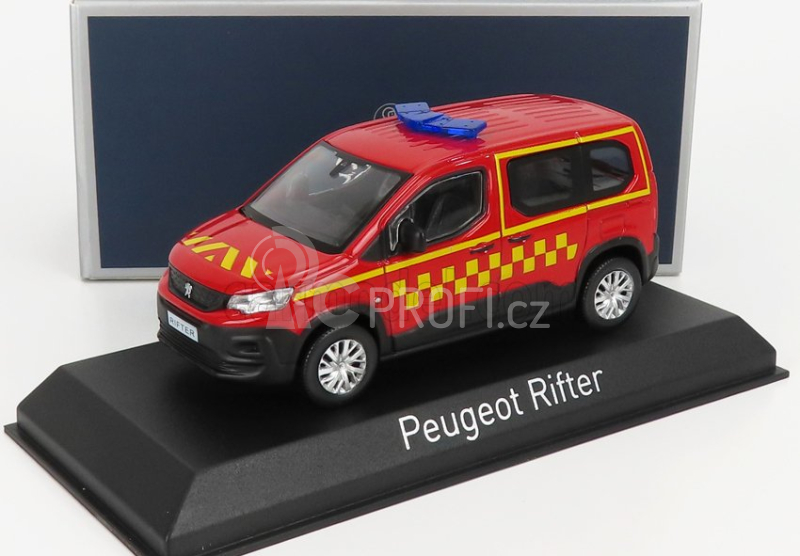 Norev Peugeot Riftersapeurs Pompiers 2019 1:43 Červená Žlutá