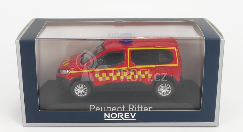 Norev Peugeot Riftersapeurs Pompiers 2019 1:43 Červená Žlutá