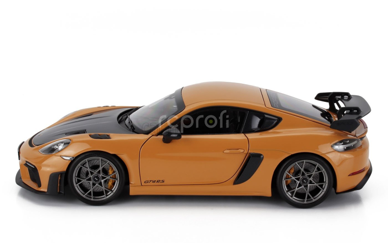 Norev Porsche 718 Cayman Gt4 Rs Weissach Package 2023 1:18 Bahama Žlutá Černá