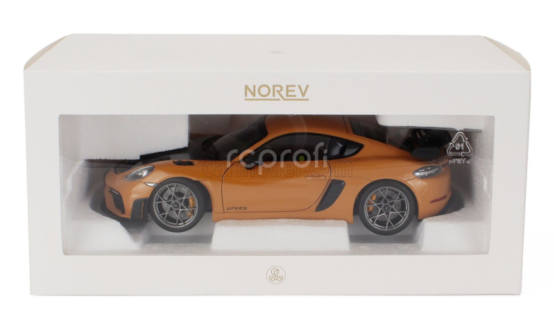 Norev Porsche 718 Cayman Gt4 Rs Weissach Package 2023 1:18 Bahama Žlutá Černá