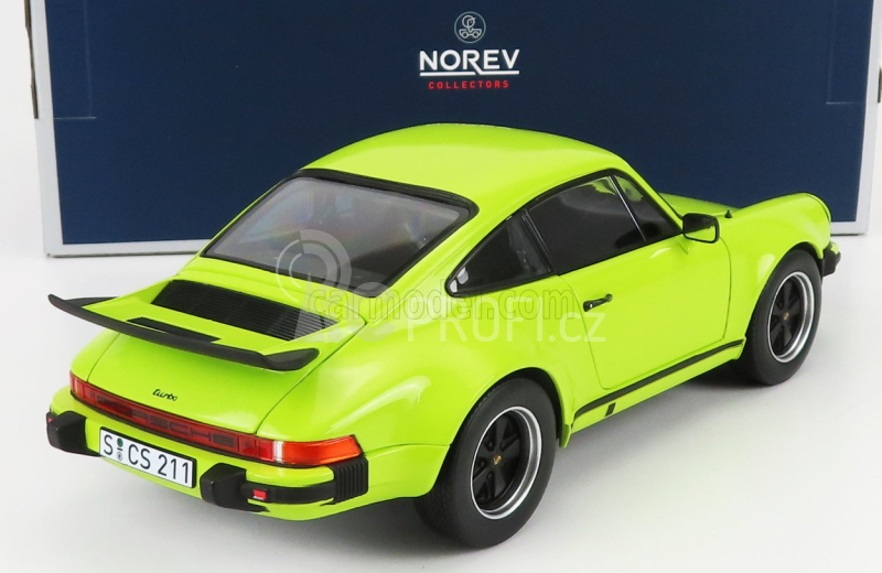 Norev Porsche 911 930 3.0 Turbo Coupe 1976 1:18 Světle Zelená