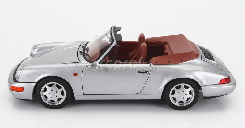 Norev Porsche 911 964 Carrera 2 Cabriolet 1990 1:18 Silver