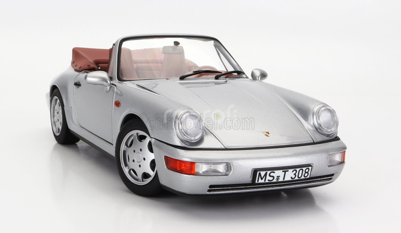 Norev Porsche 911 964 Carrera 2 Cabriolet 1990 1:18 Silver