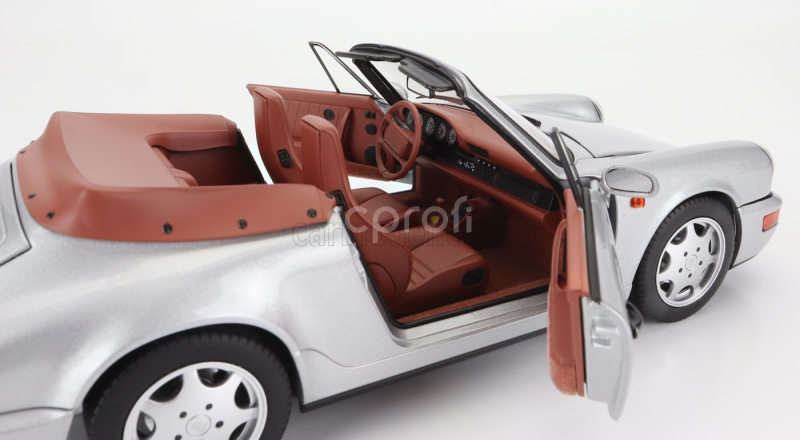 Norev Porsche 911 964 Carrera 2 Cabriolet 1990 1:18 Silver