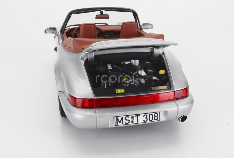 Norev Porsche 911 964 Carrera 2 Cabriolet 1990 1:18 Silver