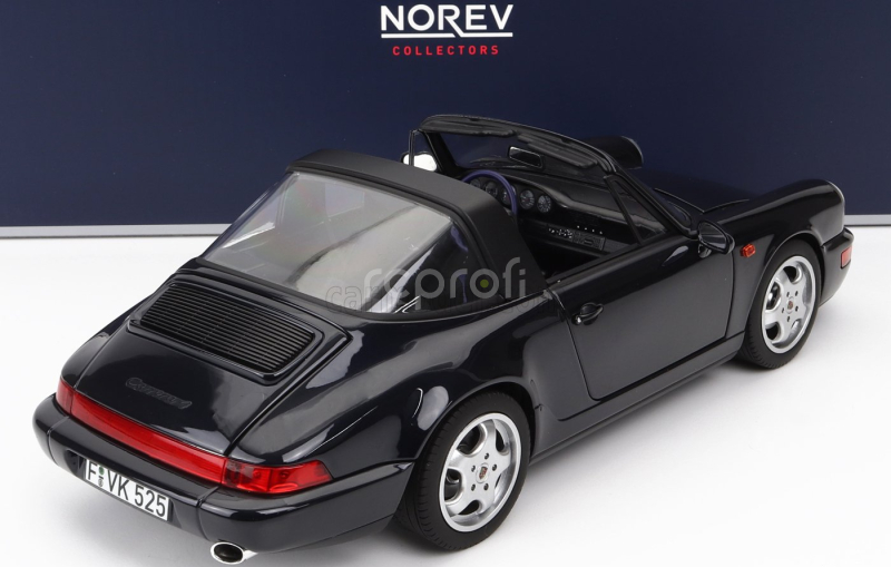 Norev Porsche 911 964 Carrera 4 Targa 1991 1:18 Blue