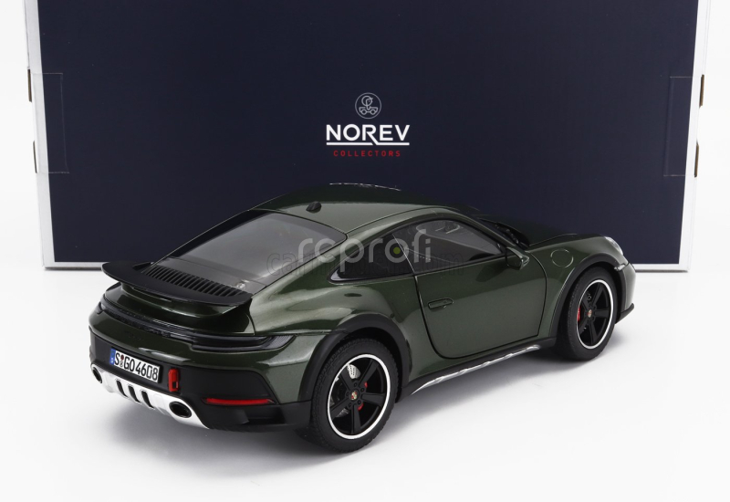 Norev Porsche 911 992 Dakar Coupe 2023 1:18 Zelený Odstín