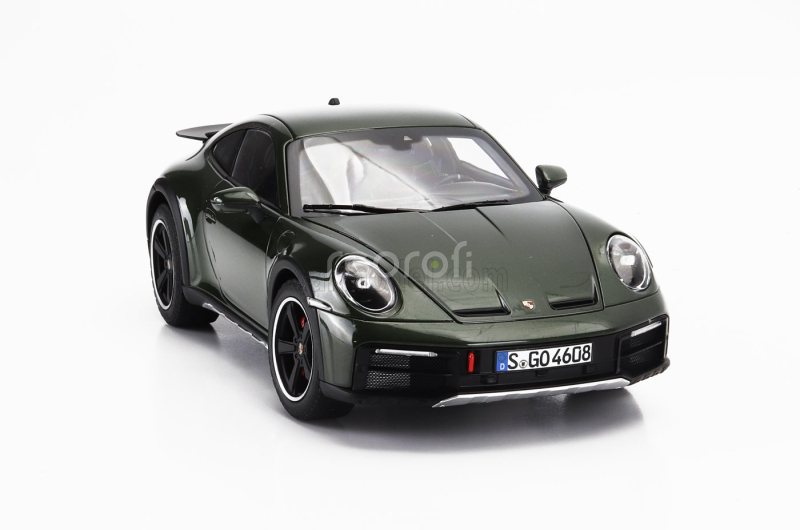 Norev Porsche 911 992 Dakar Coupe 2023 1:18 Zelený Odstín
