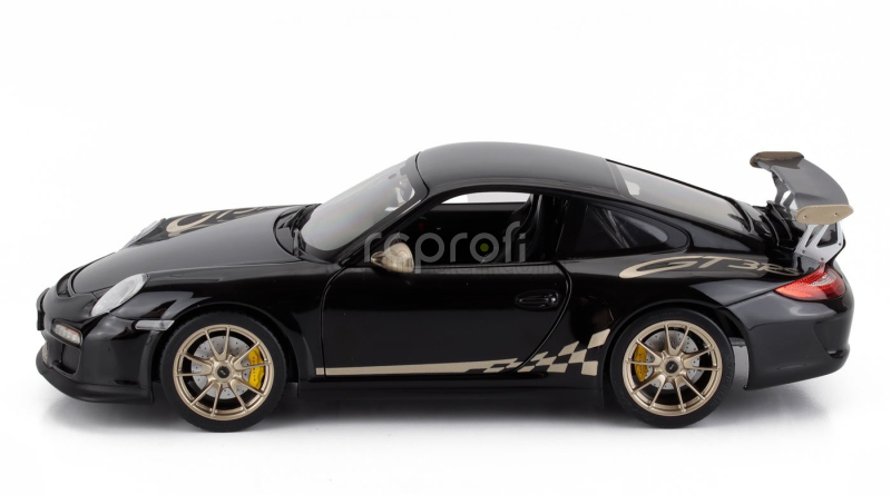 Norev Porsche 911 997-2 Gt3 Rs Coupe 2009 1:18 Černé Zlato