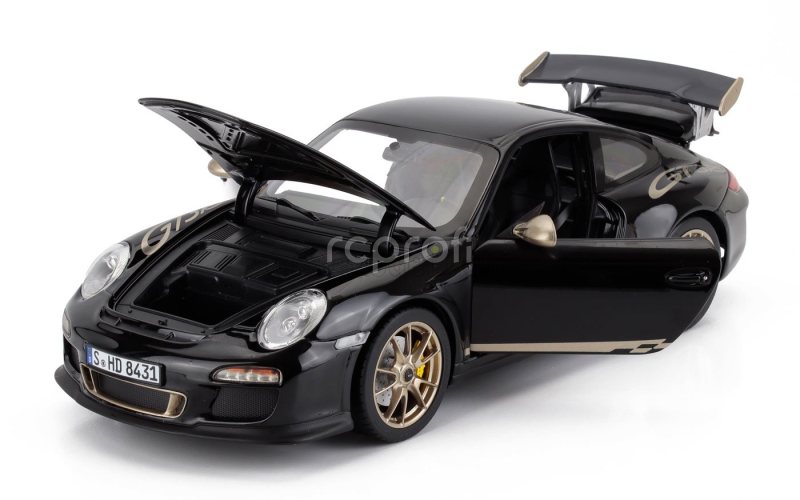 Norev Porsche 911 997-2 Gt3 Rs Coupe 2009 1:18 Černé Zlato