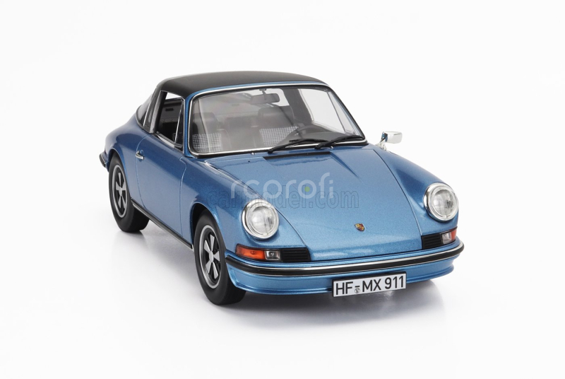 Norev Porsche 911s 2.4 Targa 1973 1:18 Blue Met