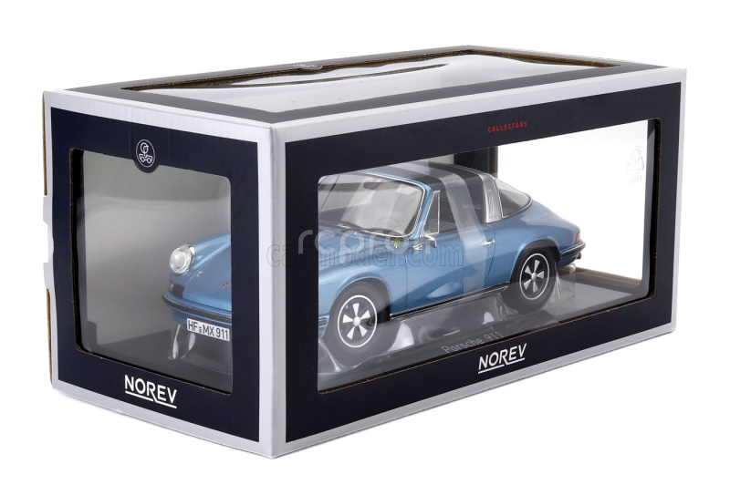 Norev Porsche 911s 2.4 Targa 1973 1:18 Blue Met