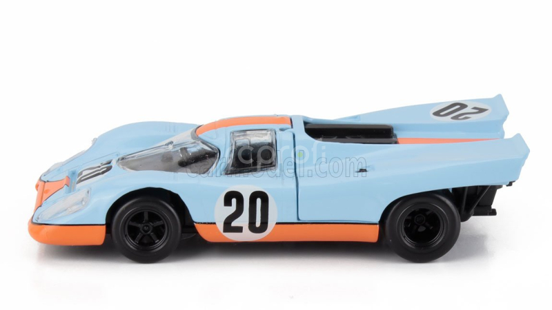 Norev Porsche 917k 4.5l Team John Wyer Automotive Engineering Ltd Gulf N 20 24h Le Mans 1970 Jo Siffert - Brian Redmann 1:43 Světle Modrá Oranžová