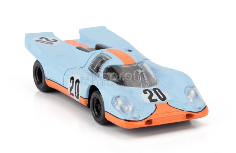 Norev Porsche 917k 4.5l Team John Wyer Automotive Engineering Ltd Gulf N 20 24h Le Mans 1970 Jo Siffert - Brian Redmann 1:43 Světle Modrá Oranžová