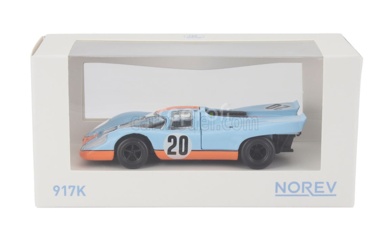 Norev Porsche 917k 4.5l Team John Wyer Automotive Engineering Ltd Gulf N 20 24h Le Mans 1970 Jo Siffert - Brian Redmann 1:43 Světle Modrá Oranžová