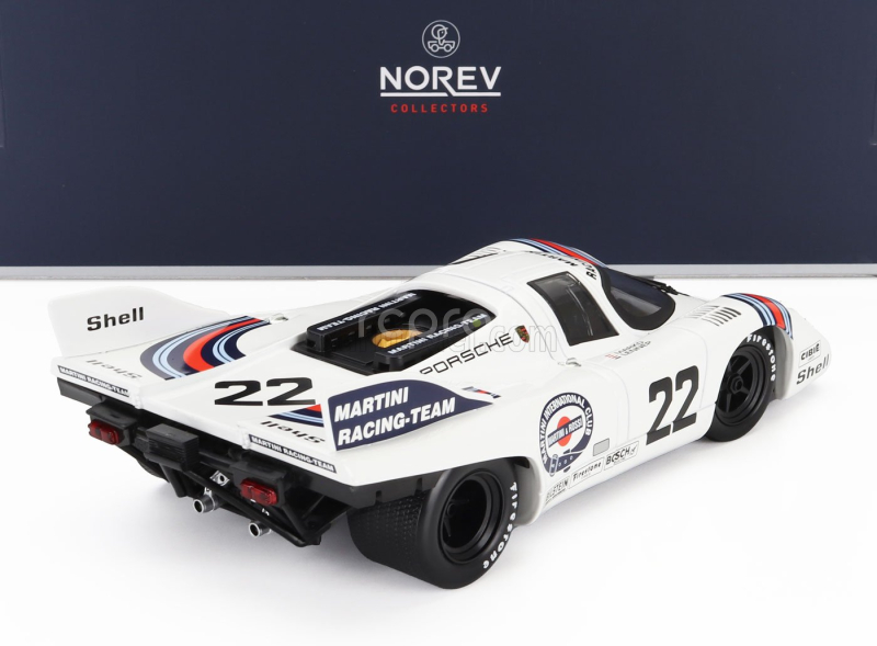 Norev Porsche 917k 4.9l Team Martini Racing N 22 Winner 24h Le Mans 1971 Helmut Marko - Gijs Van Lennep 1:18 Bílá