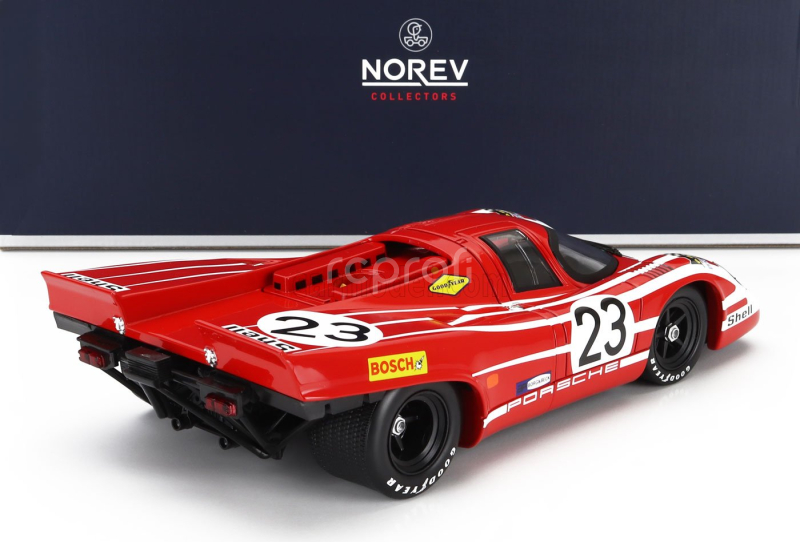 Norev Porsche 917k 4.9l Team Salzburg N 23 Winner 24h Le Mans 1970 Hans Herrmann - Richard Attwood 1:18 Červená Bílá