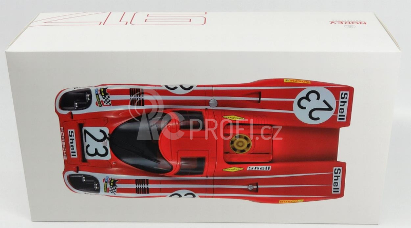 Norev Porsche 917k Team Salzburg N 23 Winner 24h Le Mans 1970 H.herrmann - R.attwood 1:12 Červená Bílá