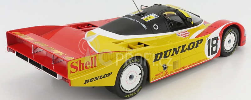 Norev Porsche 962c Porsche Ag Team N 18 24h Le Mans 1988 Bob Wollek - Vern Schuppan - Sarel Van Der Merwe 1:18 Červená Žlutá Bílá