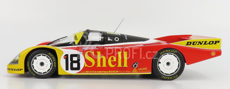 Norev Porsche 962c Porsche Ag Team N 18 24h Le Mans 1988 Bob Wollek - Vern Schuppan - Sarel Van Der Merwe 1:18 Červená Žlutá Bílá