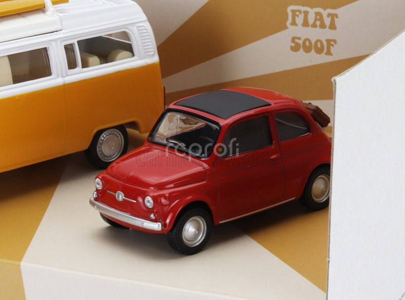 Norev Porsche Set 3x Jet-car 911 Targa Spider 1969 - Fiat 500 1965 - Volkswagen T2b Camper Van 1962 1:43 Různé