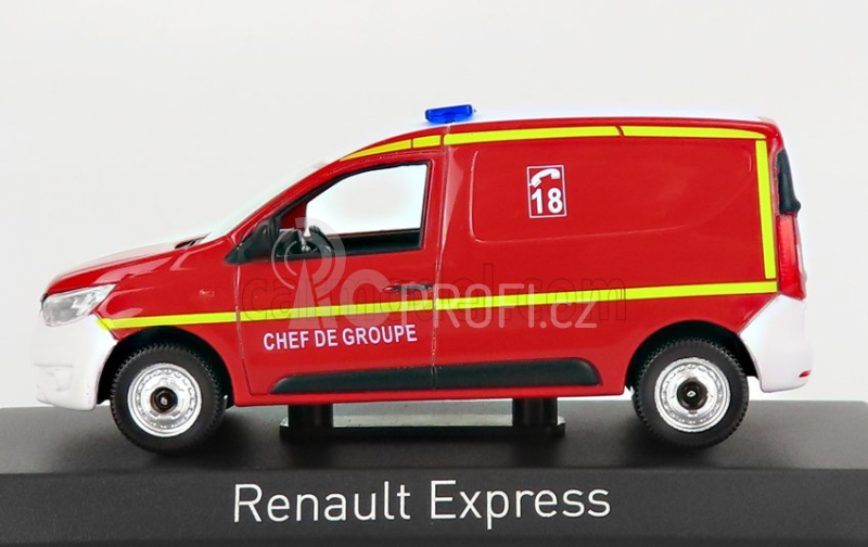 Norev Renault Express Van Sapeurs Pompiers 2021 1:43 Červená Bílá