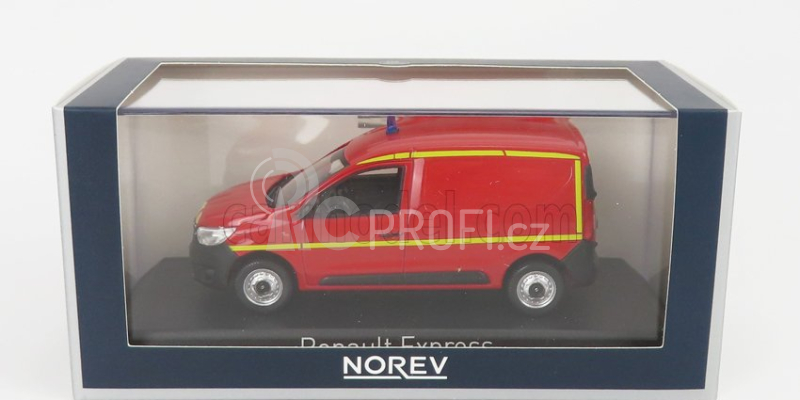 Norev Renault Express Van Sapeurs Pompiers 2021 1:43 Červená Žlutá