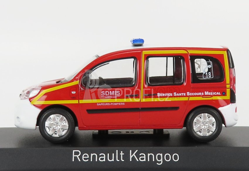 Norev Renault Kangoo Infirmier Sssm Pompiers 2013 1:43 Červená Bílá Žlutá